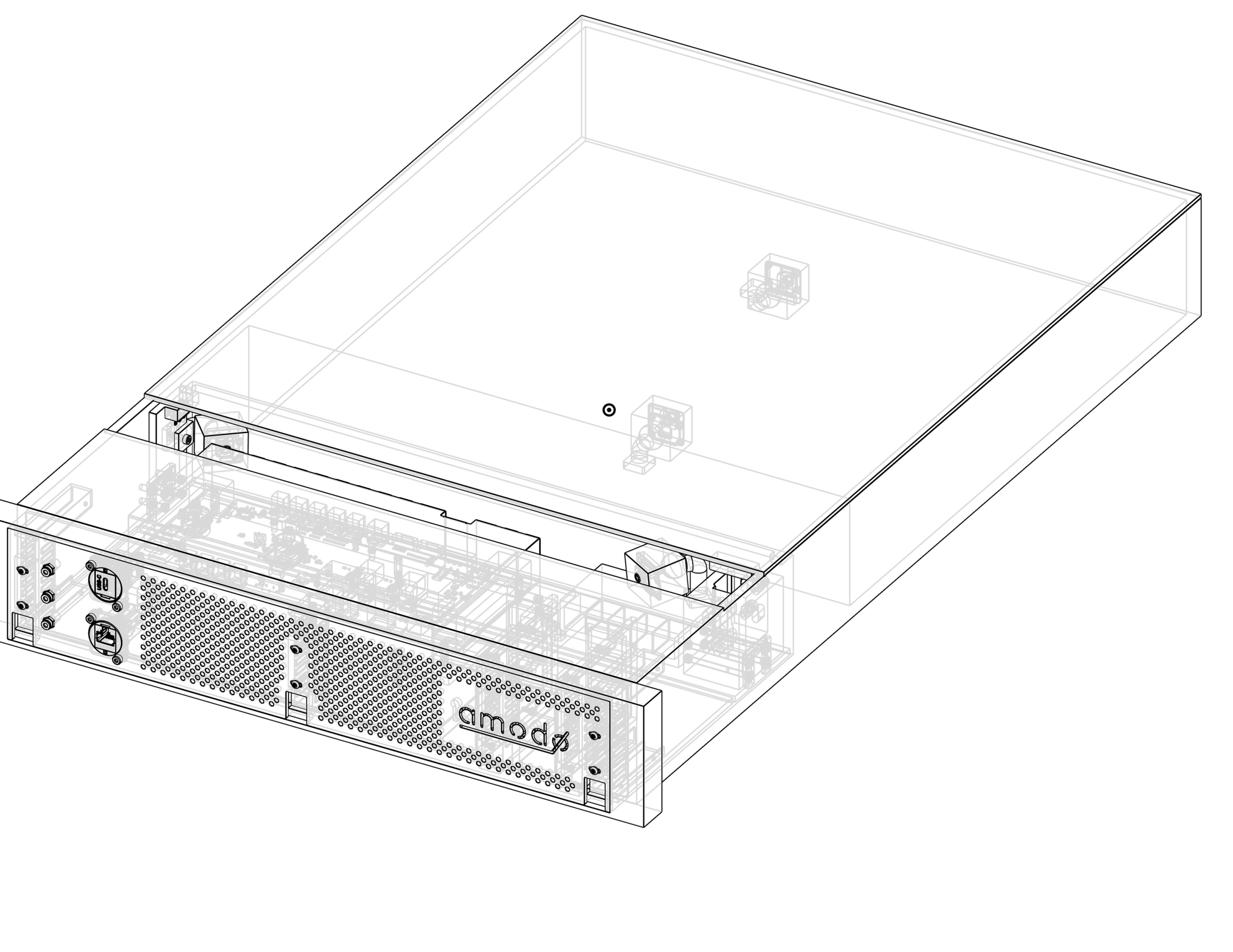 Tamper responsive AI server tray