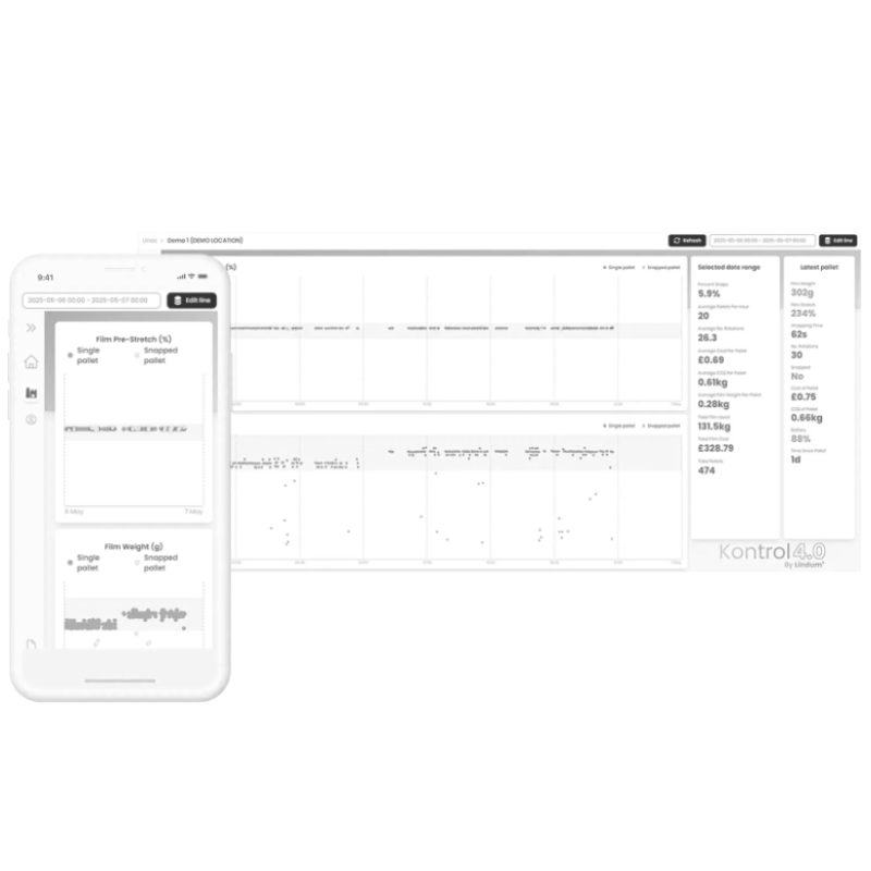 Web platform for tracking industrial line performance anywhere in the world.