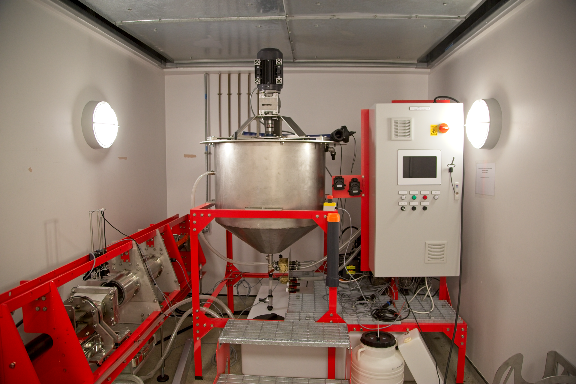 The full pilot plant that we developed, installed at the University of Sheffield.