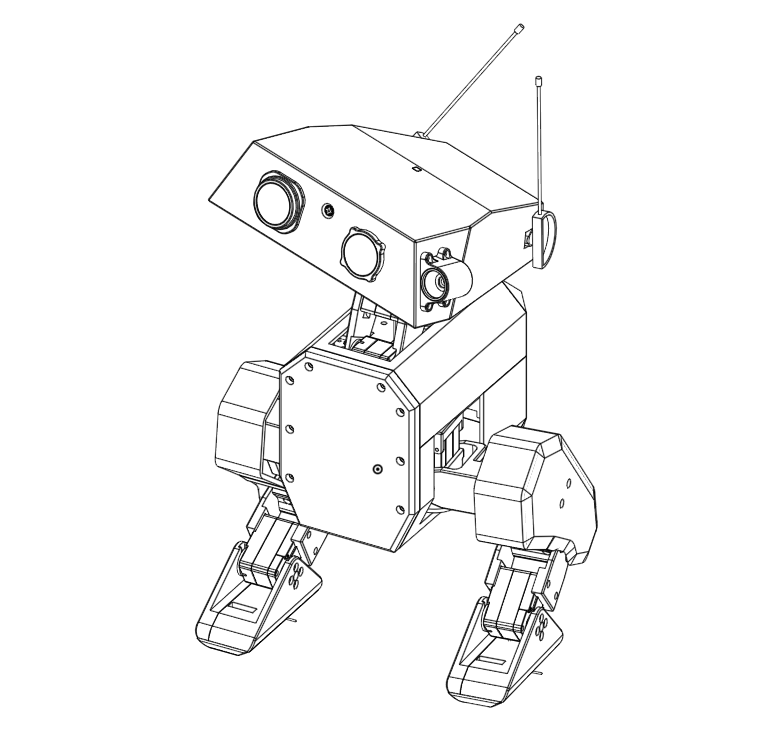 Manufactured and assembled open source bipodal robot for sim-2-real workshop