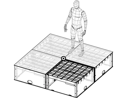 RFID flooring for tracking chicken positions